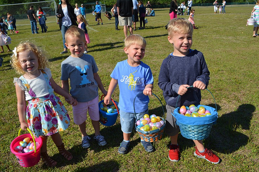 Scarlett and Gavin Ramsey come with friends Owen and Daniel McSwain. All live in Lakewood Ranch.