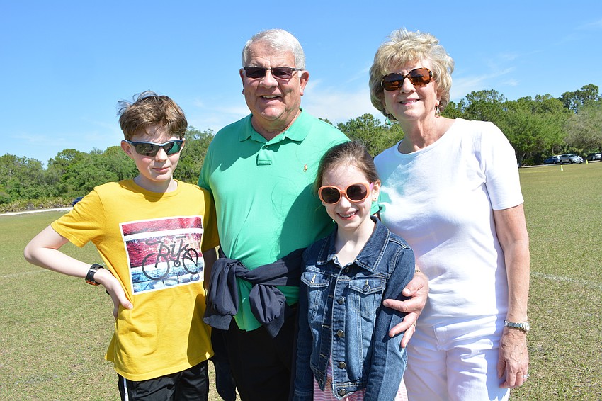 Ryan and Kate Steinfurth had fun visiting their grandparents, Lakewood Ranch's Jim and Elaine Steinfurth, from Pennsylvania.