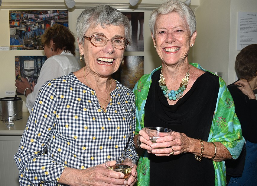 Ann Marie Krepela and Longboat Library President Mary Baker