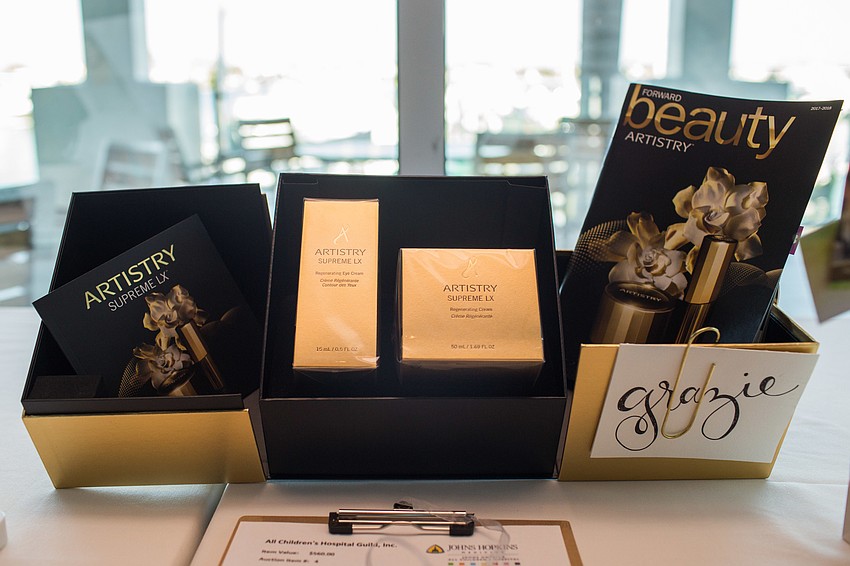 Silent auction items were available to view during cocktail hour.