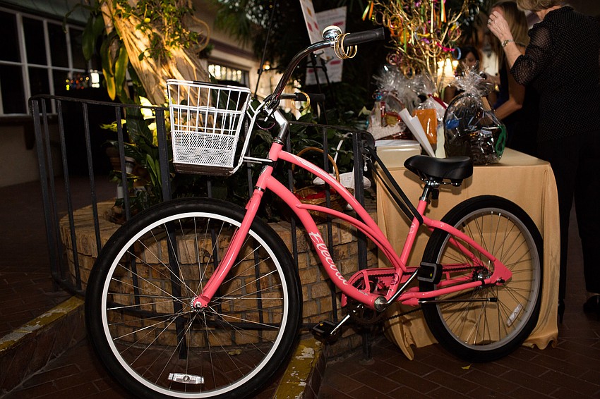 Several prizes were offered in the raffle, including this bike.