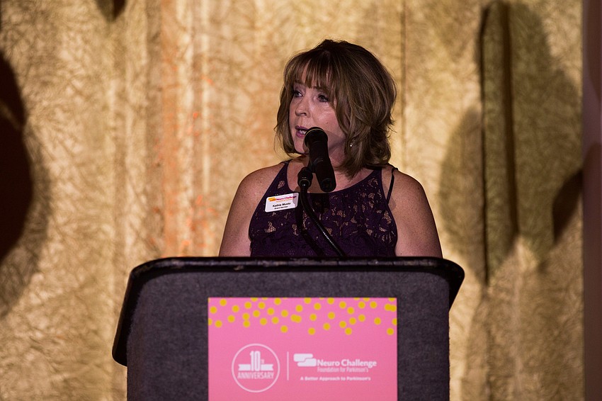 President Kathie Musto welcomes guests.