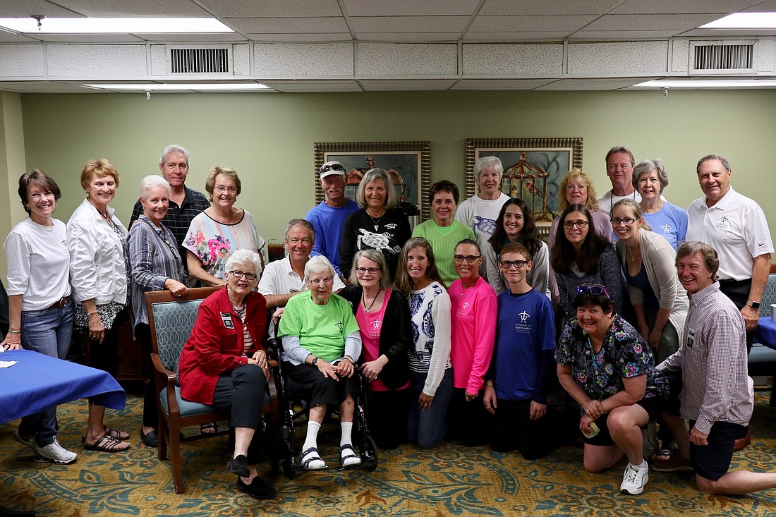 Longboat Key Turtle Watch members and friends gathered to celebrate Freda Perrotta over the weekend. Courtesy photo