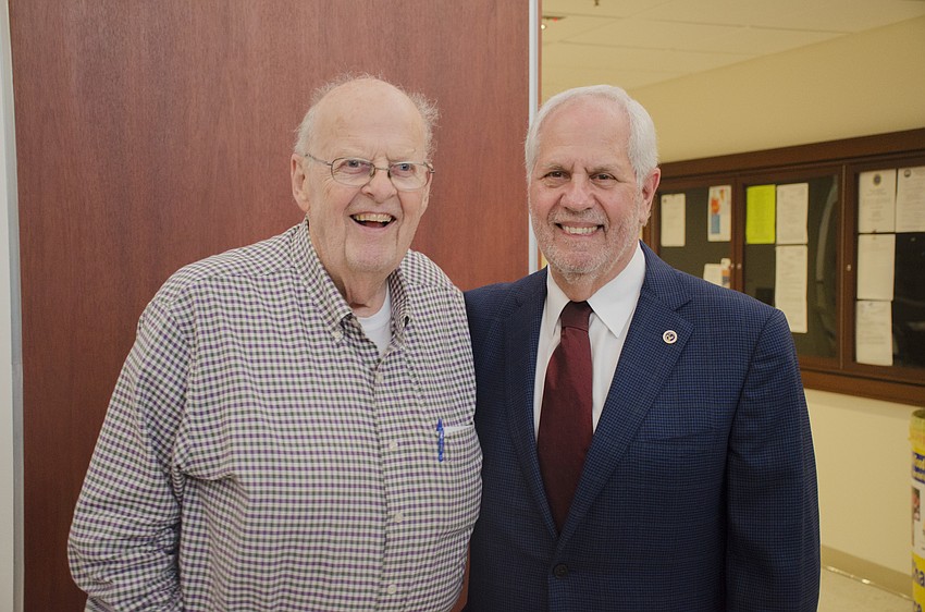 Jack Wilson (left) and his former opponent for a At-Large seat, Commissioner Irwin Pastor