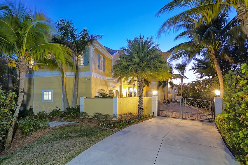 The home at 6899 Gulf of Mexico Drive is on the Manatee County side of Longboat Key.