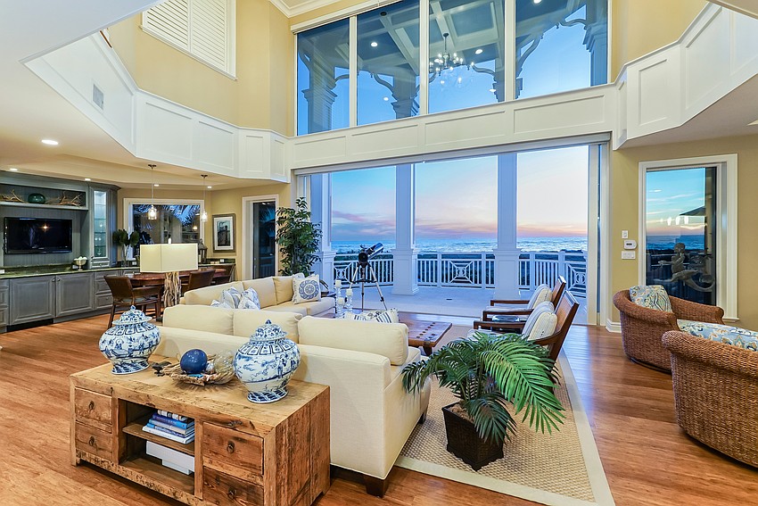 The main-floor living area.