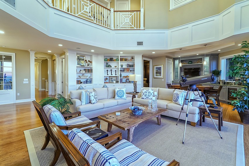 The main-floor living area.