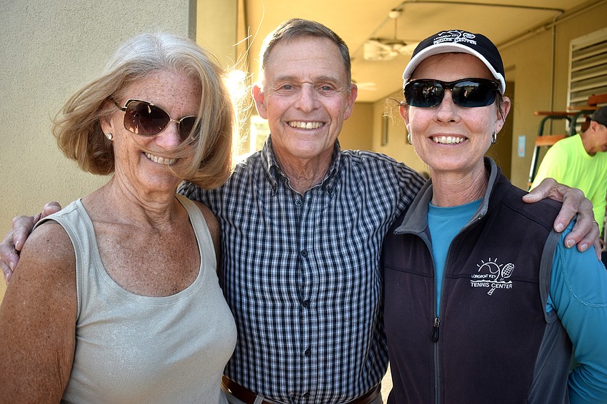 Laurin Goldner, Nelson Goldner and Tennis Center Director Kay Thayer