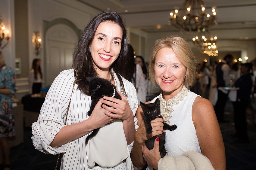 Laura Garcia and Sabrina with Penny Minges and Salem