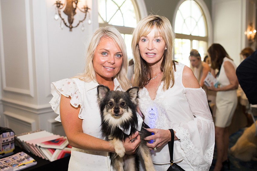 Lucretia Truffile and Connie Schey with Junior.