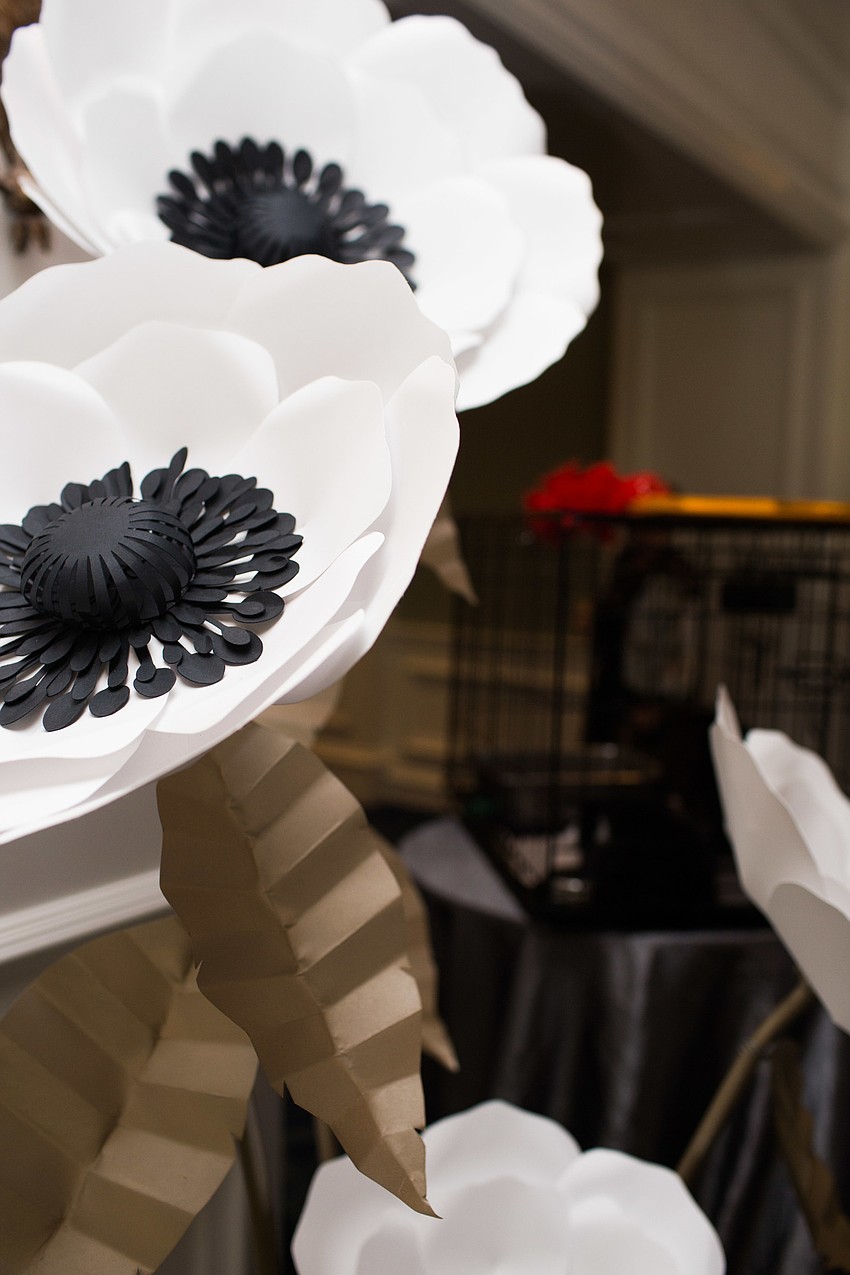 The Ritz-Carlton, Sarasota was decorated with paper flowers by CC's Paper Artistry.