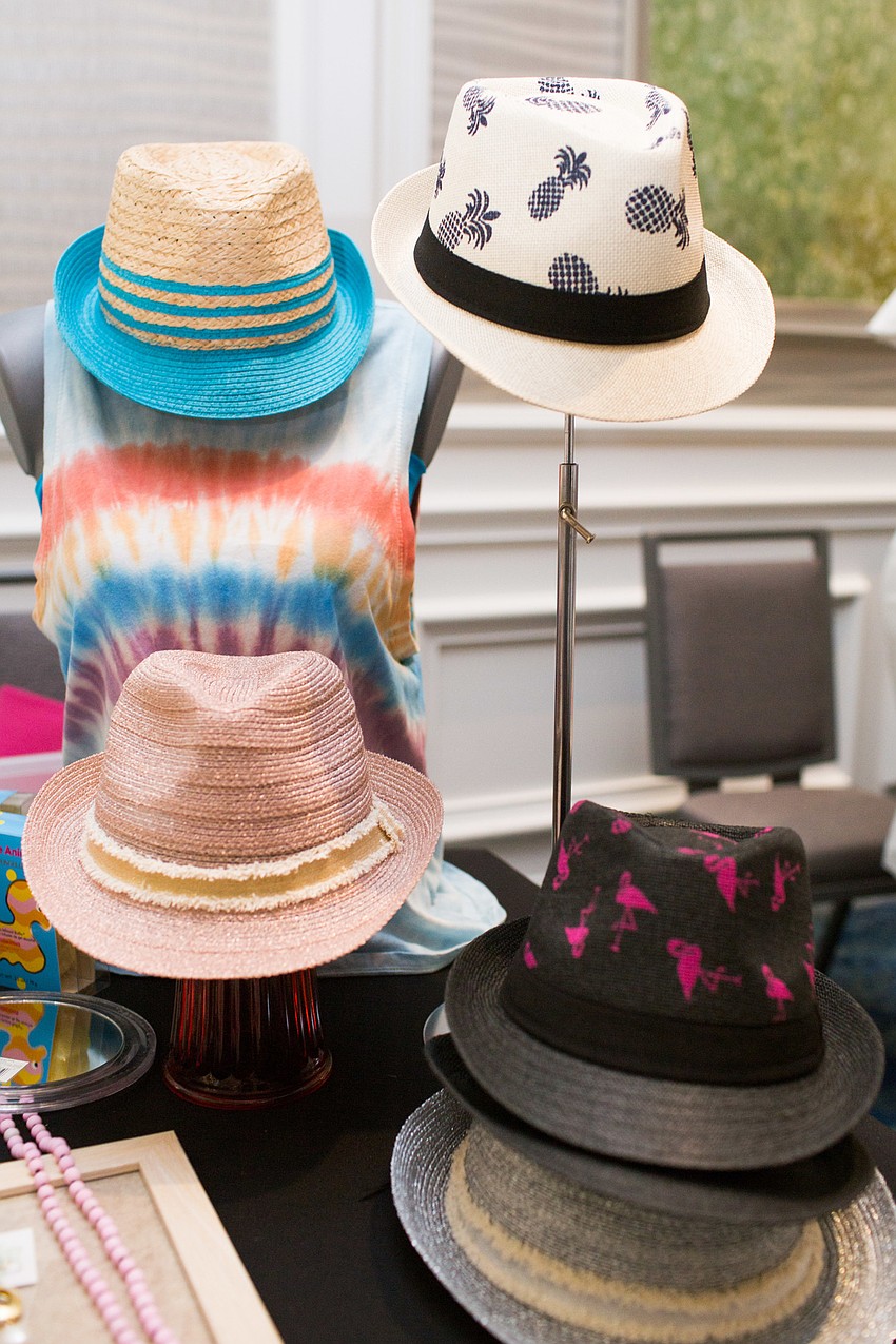 Scout & Molly's Boutique brought an assortment of hats, just in time for Pique Nique next week.