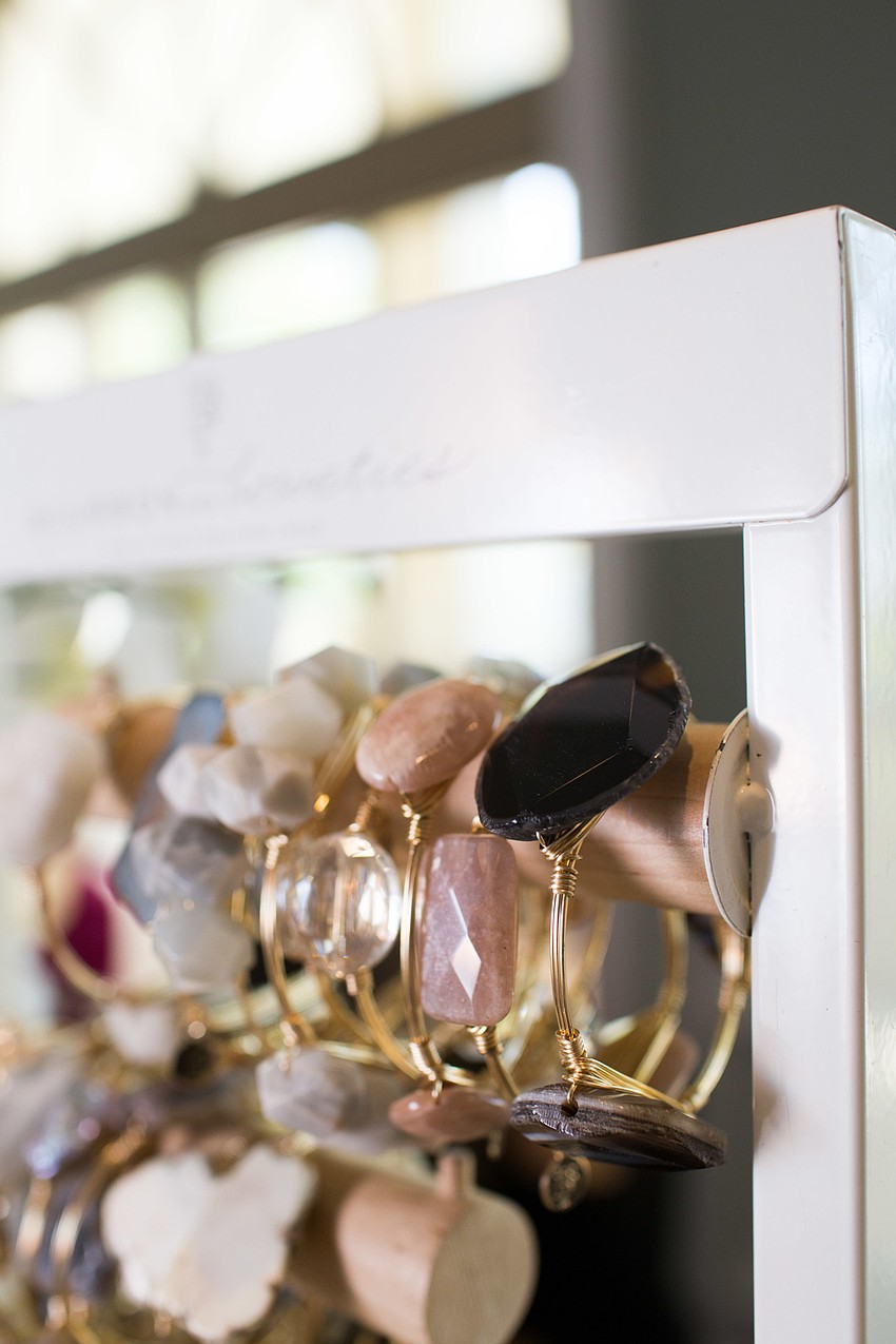 Bourbon & Bowties had several pieces of jewelry on display.