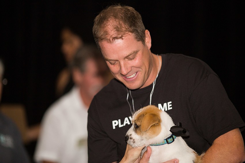Every dog and kitten who walked the runway was available for adoption.