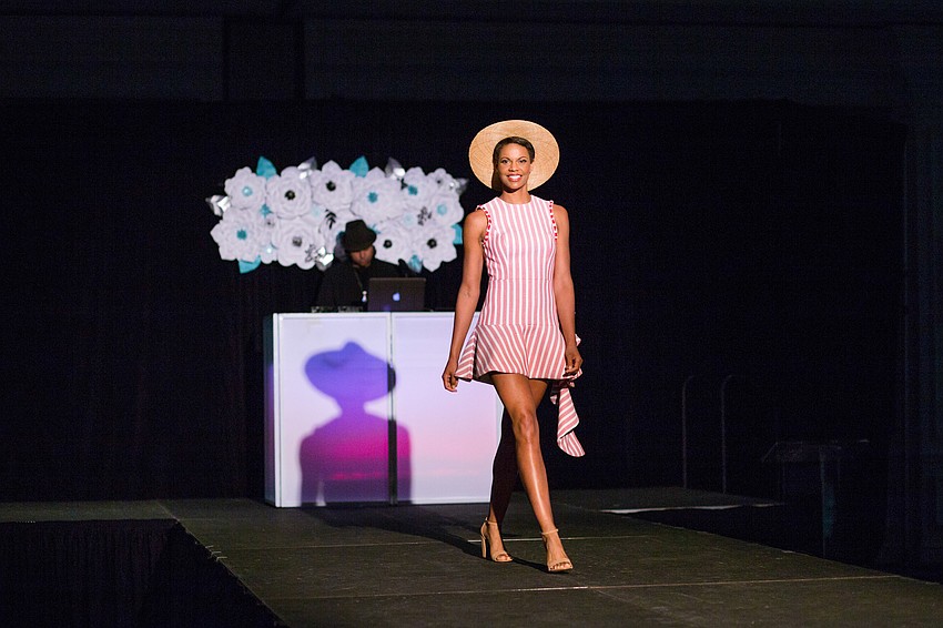 Hats were seen on a few of the models.