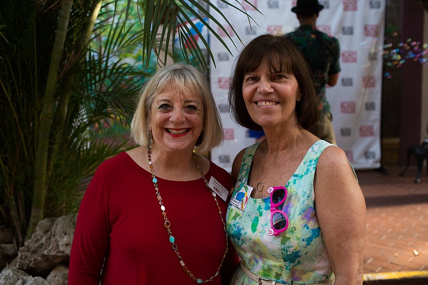 Board Chairwoman Marian Moss and Cheryl Anderson