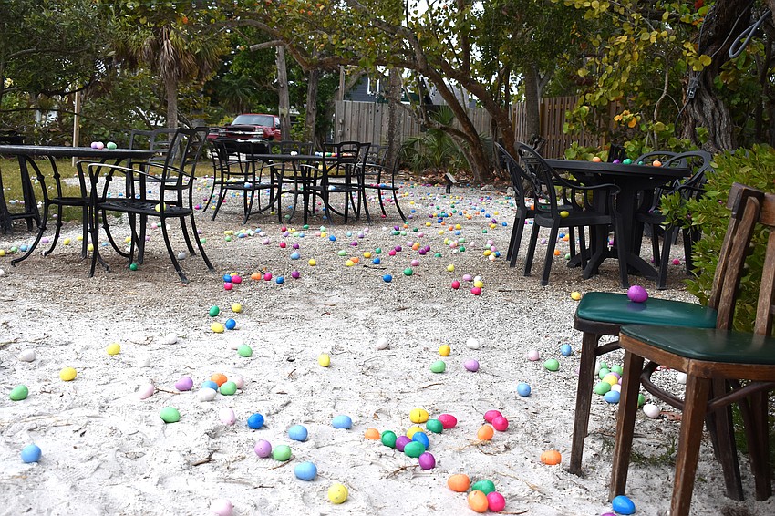 3,500 Easter eggs were filled with candy and scattered around Mar Vista.