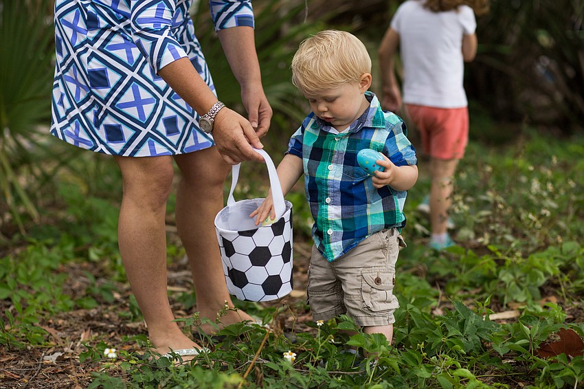 Maxwell Epperson puts his eggs in the basket.