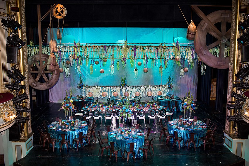 The main stage decor was designed by Special Events Manager Laura Stuart Wood.