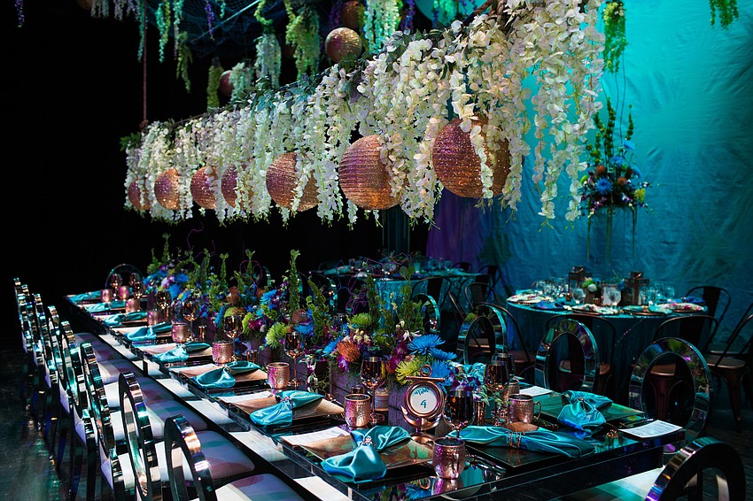 The VIP/sponsor table was in the middle of the stage.