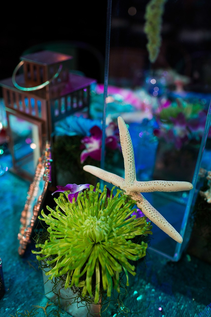 The decor brought guests to the bottom of the sea.