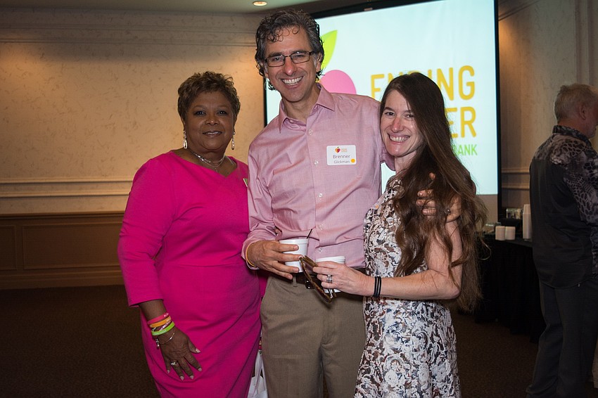 Aundria Castleberry with Rabbi Brenner Glickman and Rabbi Elaine Glickman