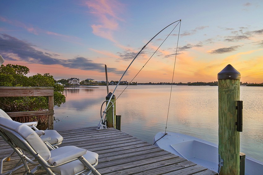 The home features unobstructed views of Roberts Bay and the Intracoastal.