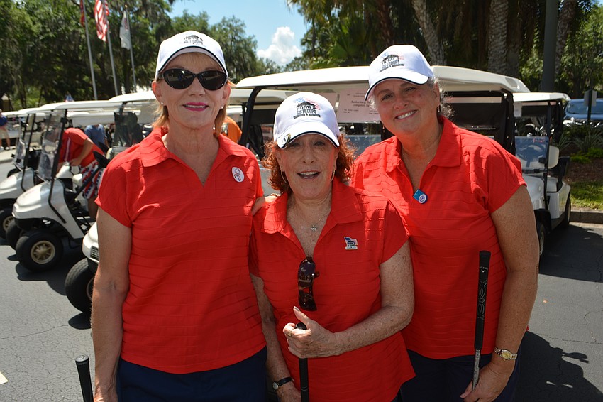 Rosedale's Debby Sunkenberg, Linda Geller and Linda Meliani were part of the sold-out field of 144 golfers.