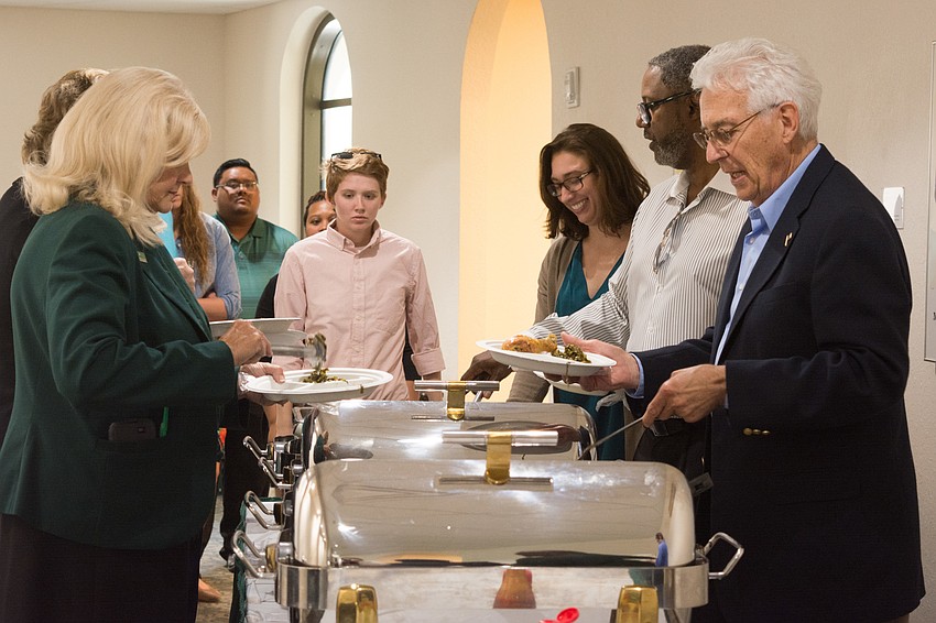 Guests enjoyed a soul food lunch.