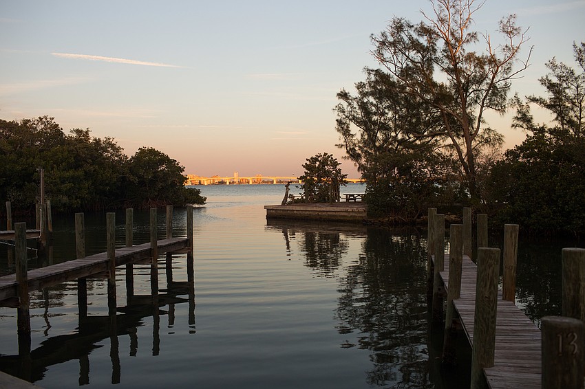 Guests drank wine and tasted food until sunset.