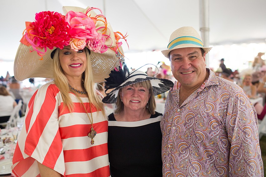 Teresa Lee, Florida Winefest Board President Sandy Loevner and Honorary Chairman Chip Gaylor