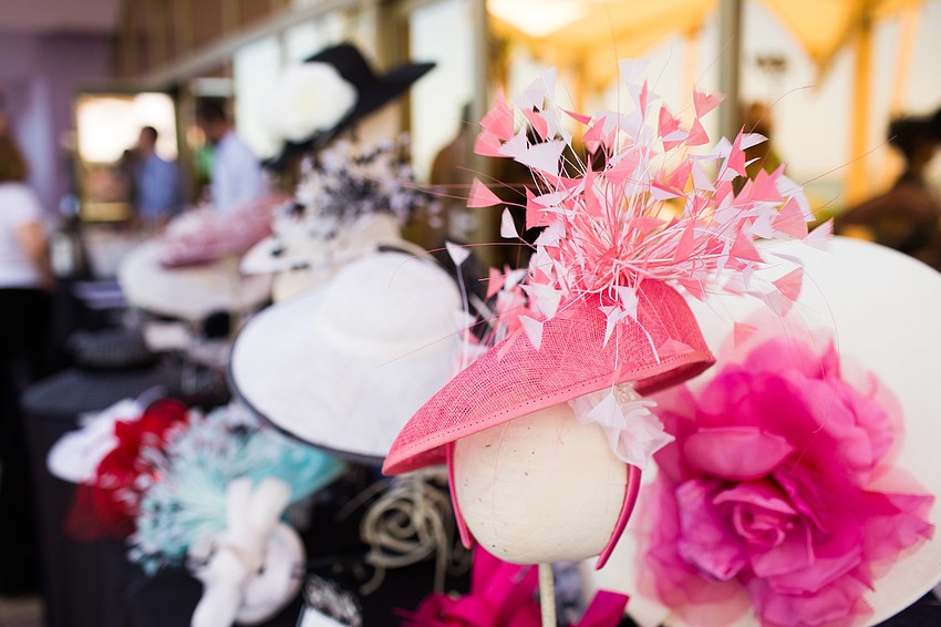 Hats were available to purchase.