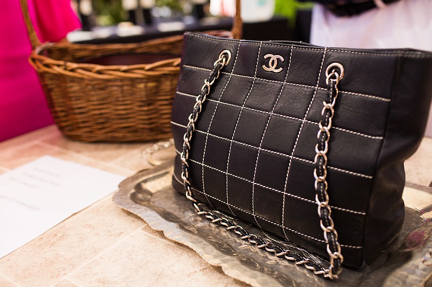 This vintage Chanel bag went to the raffle ticket winner.