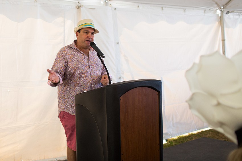 Honorary Chairman Chip Gaylor addresses the audience.