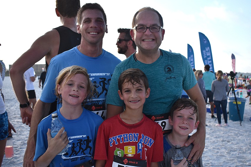 Cale and Matt Sandburg and Lucas, Ryan and David Begala