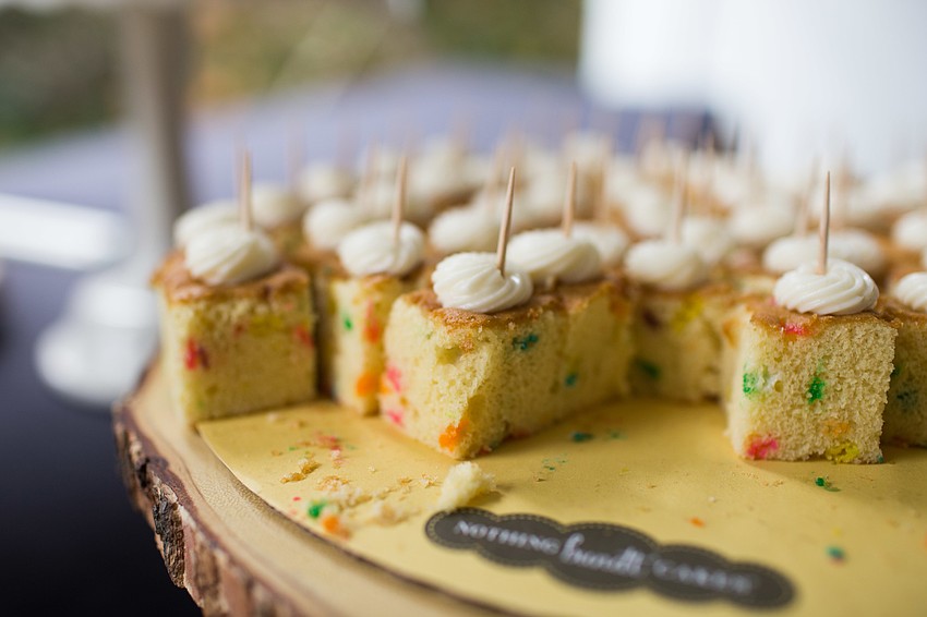 Nothing Bundt Cakes brought mini cake samples.