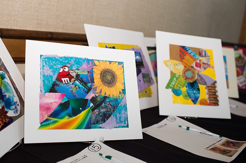 Kids in the ALSO Youth program created art pieces for the silent auction.