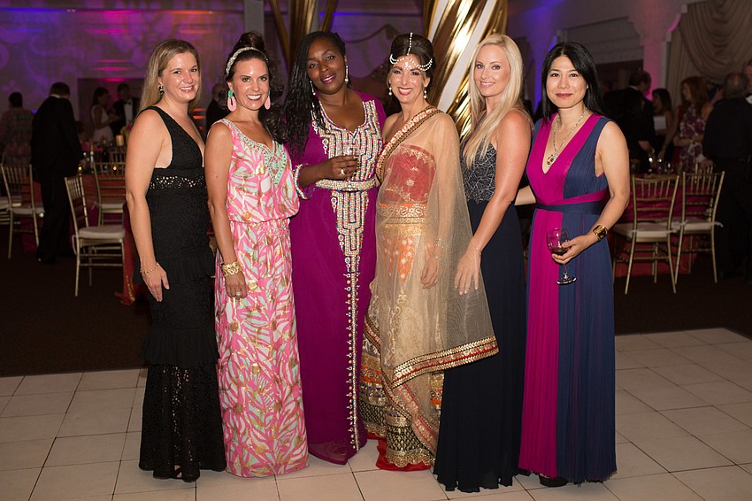 Carly Evans, Sheri Phillips, Tomeika Hunter-Koski, Co-Chairwoman Donna Koffman, Jeanne Paulus and Jaclyn Brunckhorst