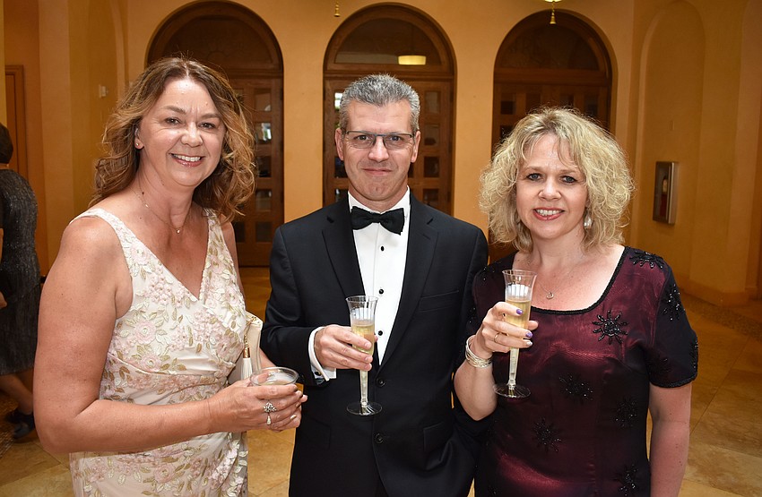 Natalie and Chris Armstrong with Ann Moir