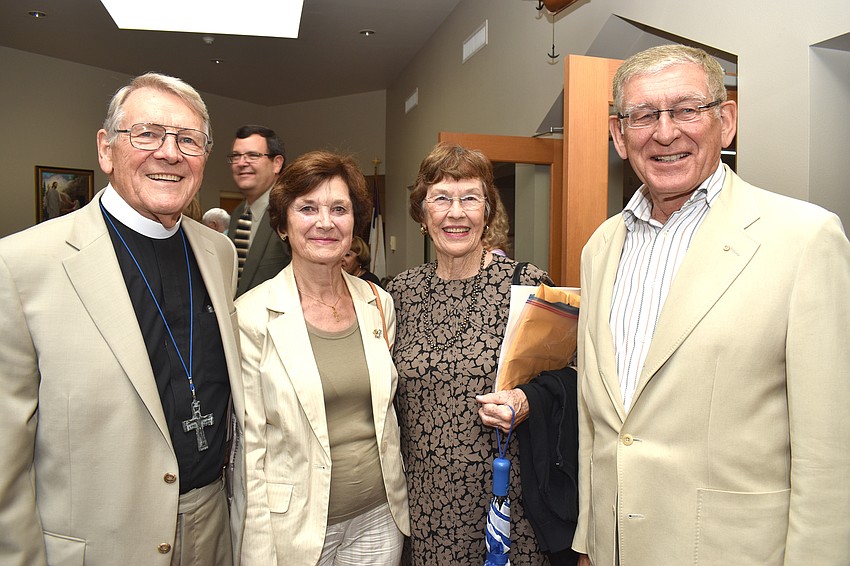 The Rev. Bob Zimmer, Barbara Lang, Shirley Zimmer and Klaus Lang