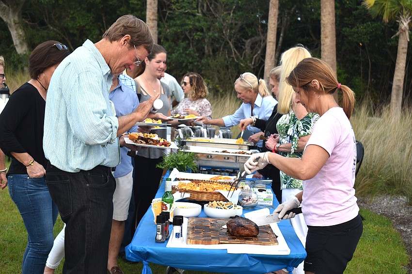 Guests enjoyed dinner from Harry’s Continental Kitchens.