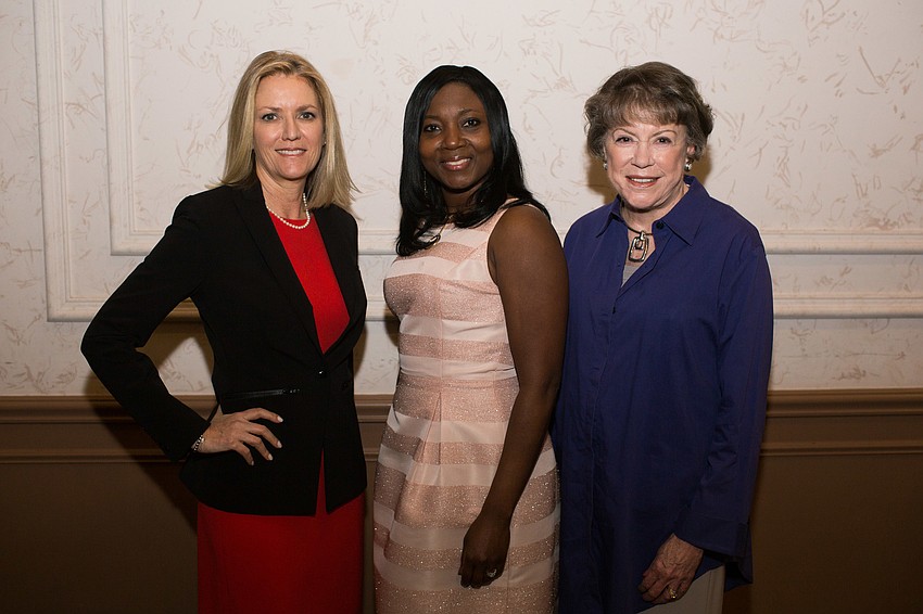 She Knows Where She's Going Honorees Beth Knopik and LaShawn Houston-Frost and Visionary Award Honoree Susan Buck