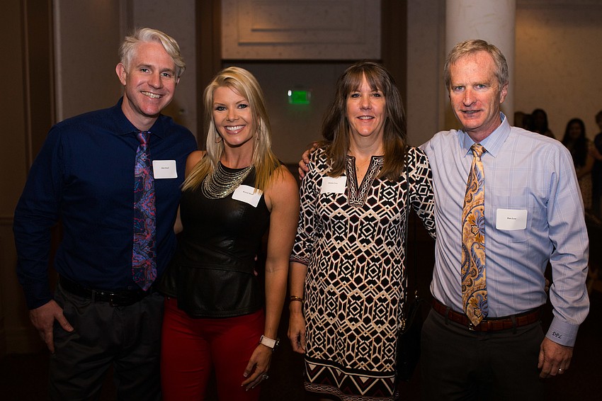 Host couple Krystel and Matt Beall with Donna and Dan Love