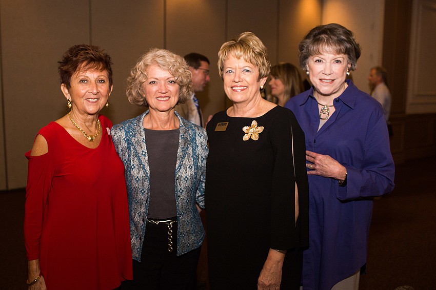 Cookie Boudreaux, Sherry Watts, Susanne Wise and Honoree Susan Buck