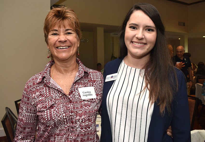 Carolyn Angiolillo and Sarasota County Commission candidate Wesley Beggs