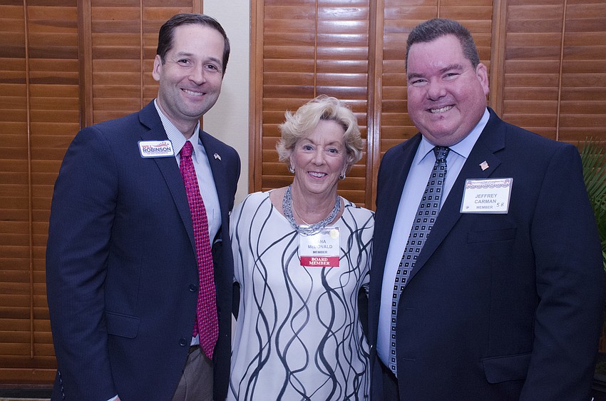State Representitive candidate Will Robinson, Lana McDonald and Jeffrey Carman