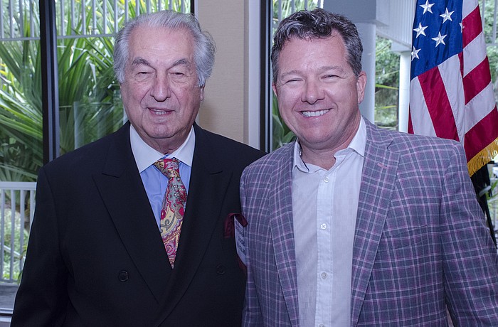 Republican Club of Longboat Key President Joe McElmeel and Unicorp National Developments President Chuck Whittall