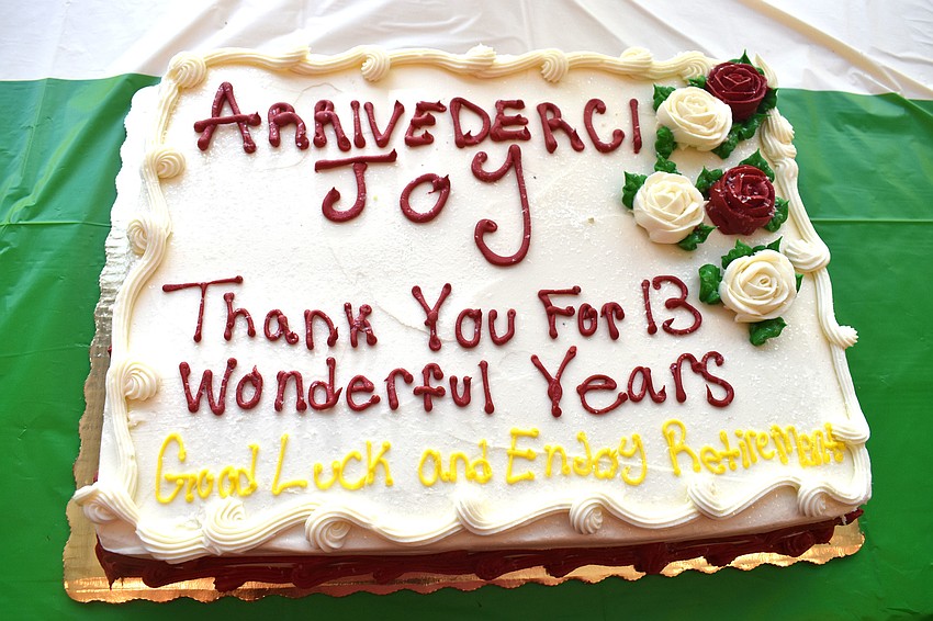 The chapel said goodbye and thank you to Wafa Danner as she prepares to move to Toronto with her husband, David Danner, the minister at All Angels by the Sea Episcopal Church.