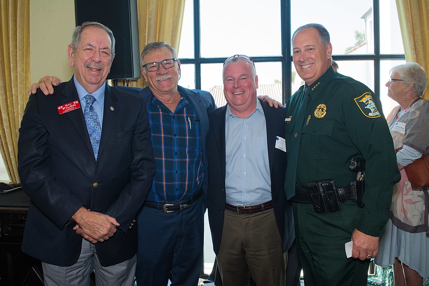 Former Sarasota state Rep. Ray Pilon, Jack Bispham, Jack Brill, Sarasota County Sheriff Tom Knight