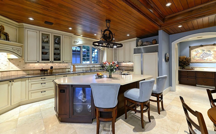 Offering four bedrooms and four-and-a-half bathrooms, the luxury residence is spread over 5,455 square-feet of living space.